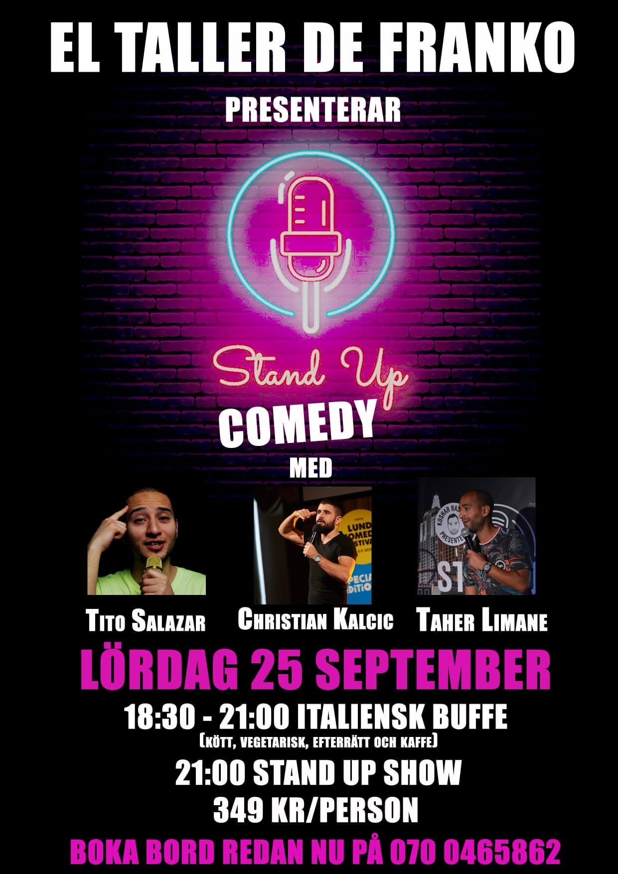 Tito Salazar · Christian Kalcic · Taher Limane